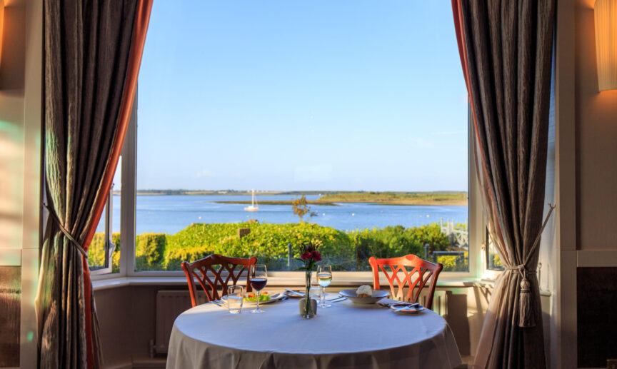 1 Coast Restaurant Luxurious dining room overlooking the sea