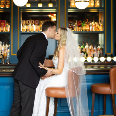 First sip as Mr and Mrs