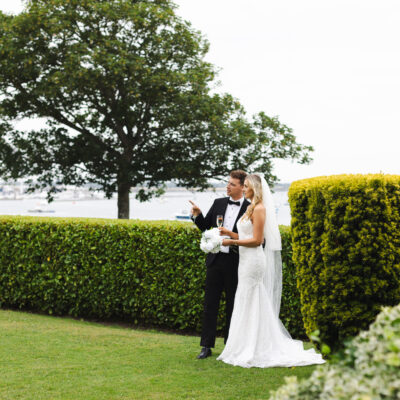 Wedding photos with a coastal background The Grand Hotel in Malahide
