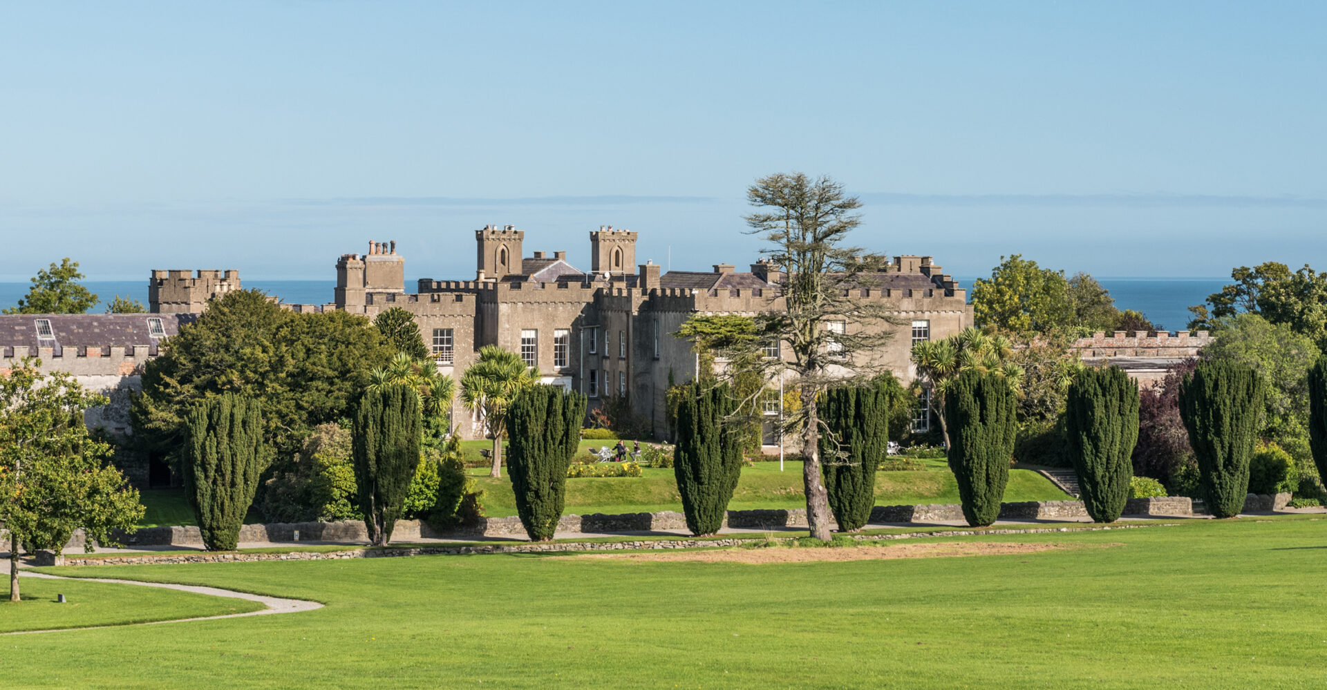 Ardgillan Castle, view of the sea, Balbriggan, Co Dublin
