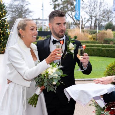 Winter Wedding Arrival - The Grand Hotel