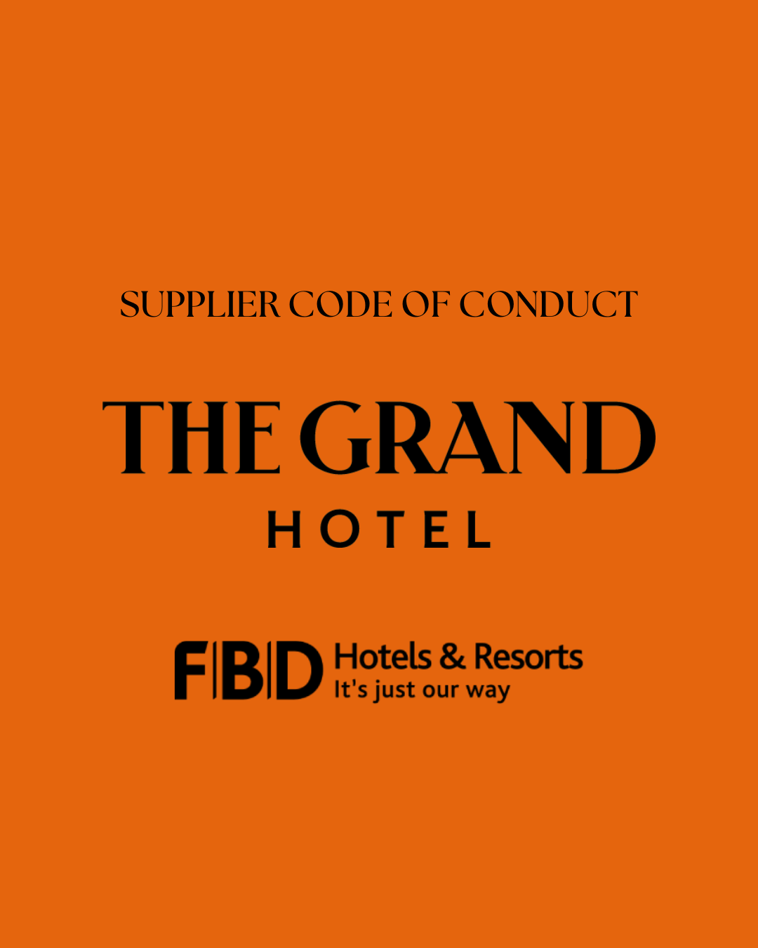 Supplier Code of Conduct